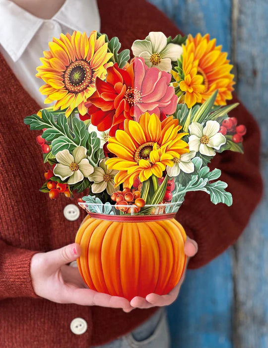 FreshCut Harvest Pumpkin Pop-Up Greeting Card