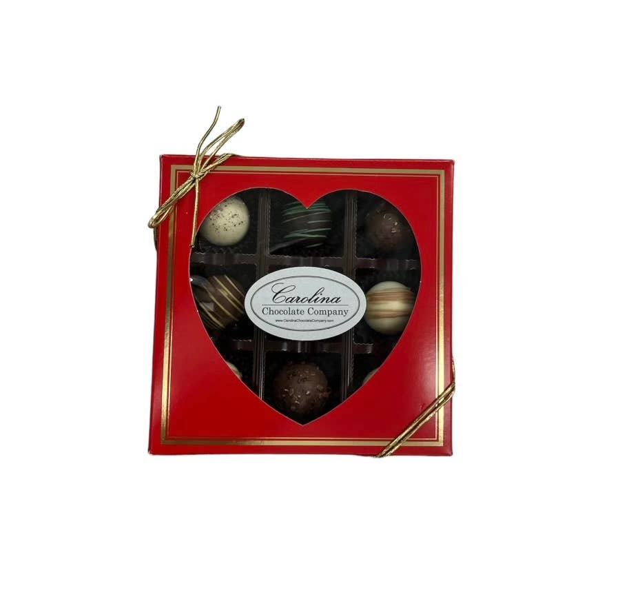 9 Piece Chocolate Heart Box