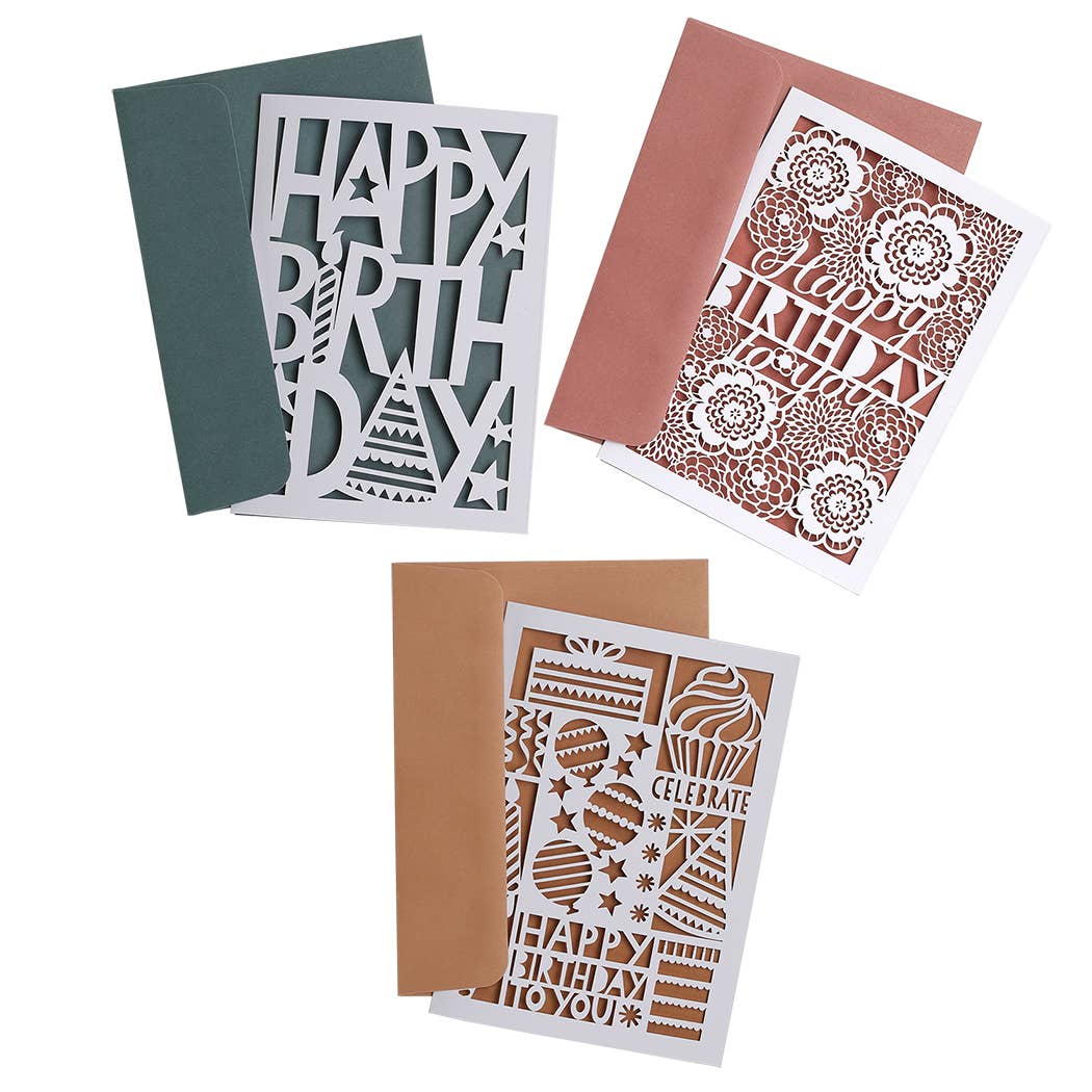 Laser Birthday Greeting Card Assortment