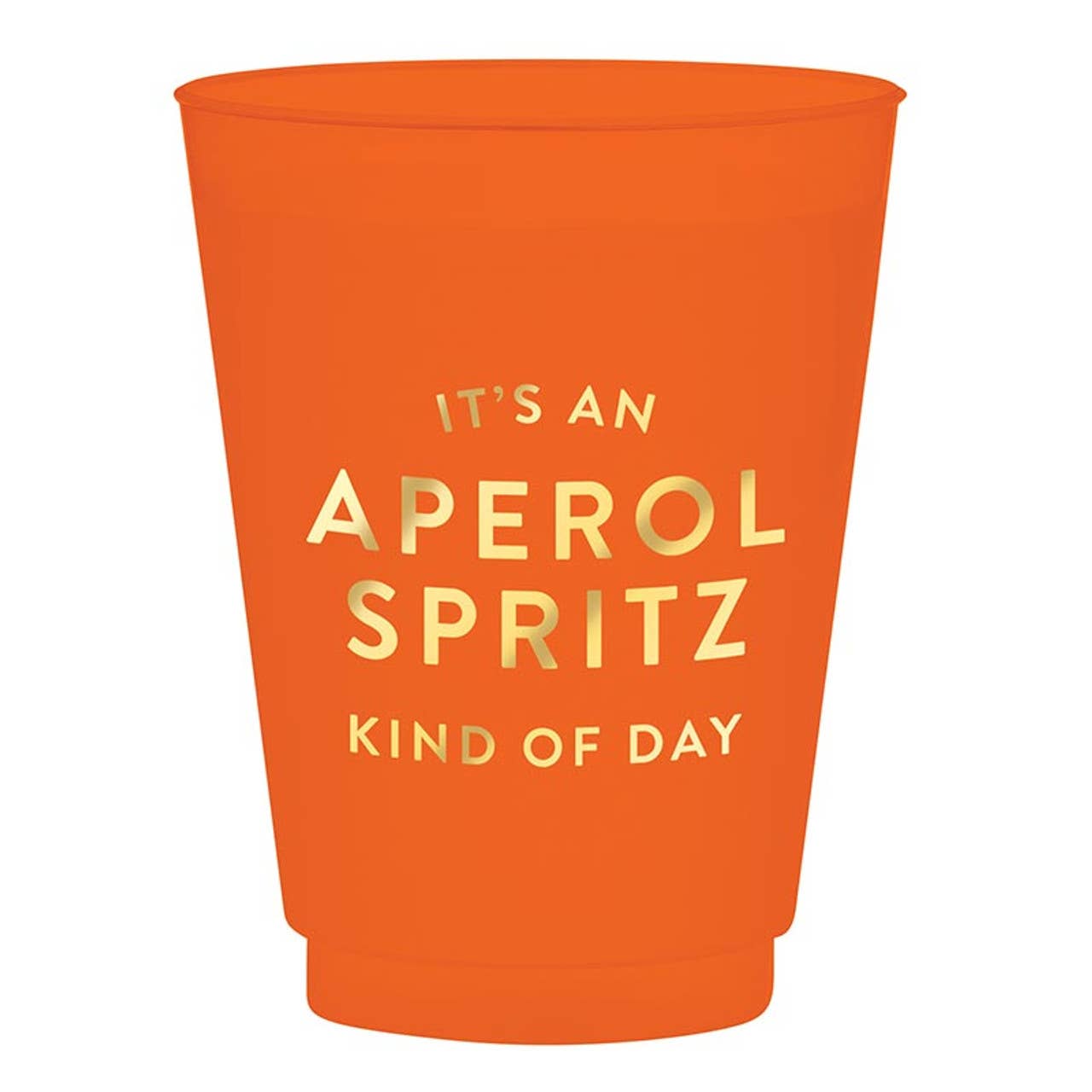 Aperol Spritz Kind Of Day Gold Foil Frost Cups - Set of 8