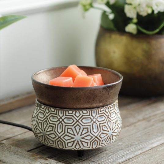 Bronze Geometric 2-in-1 Fragrance Warmer