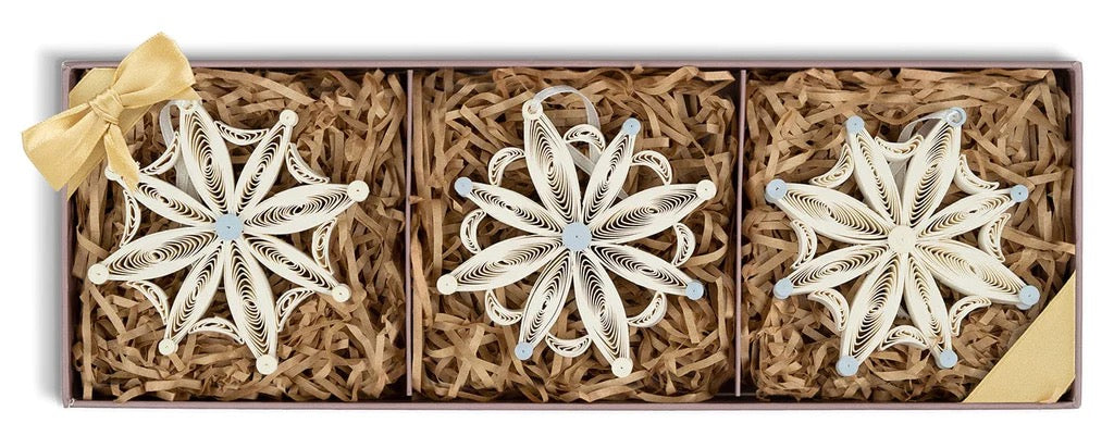 Quilled Snowflake Ornaments Box Set