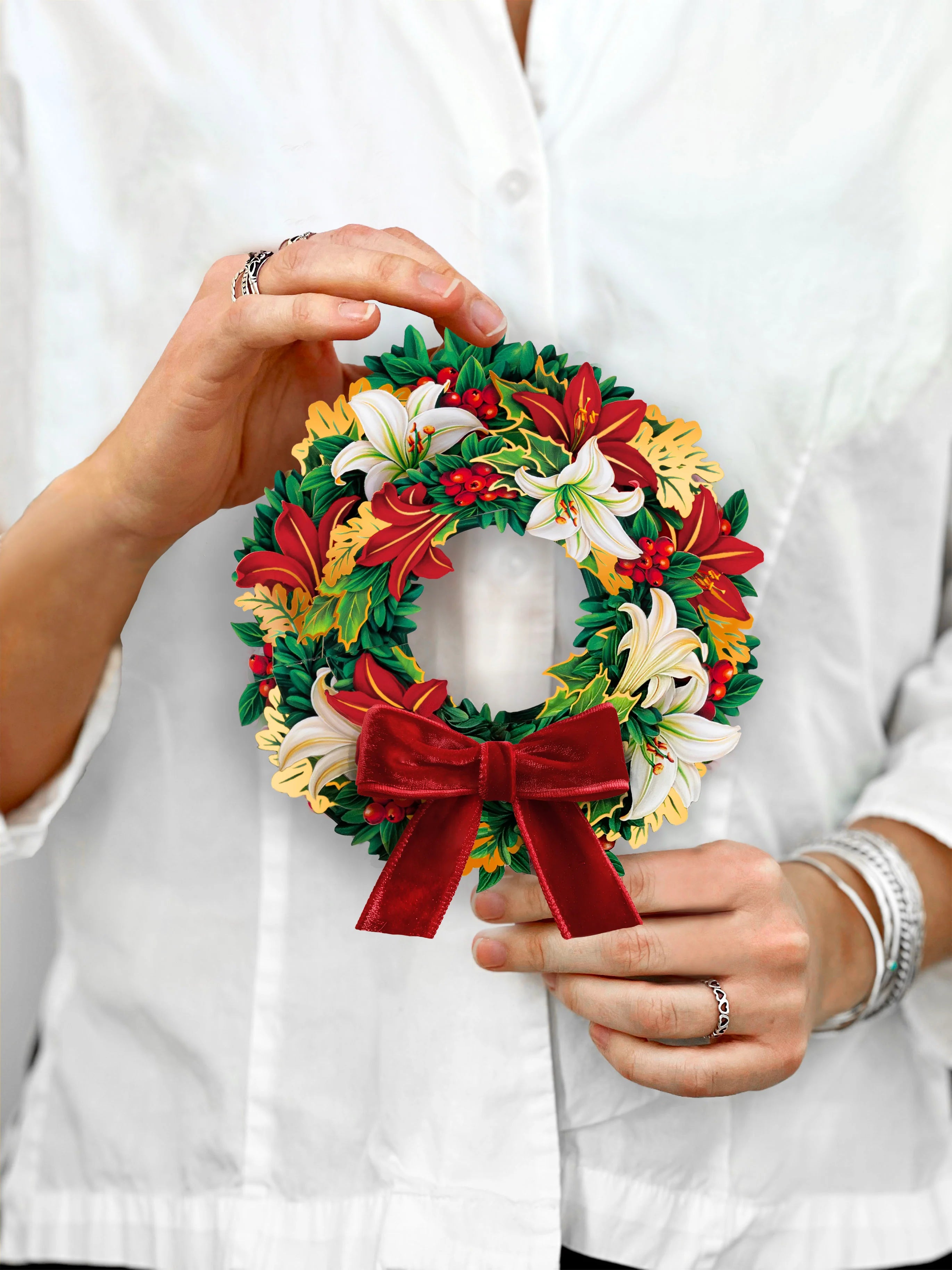 Mini Winter Joy Wreath Pop-Up Card