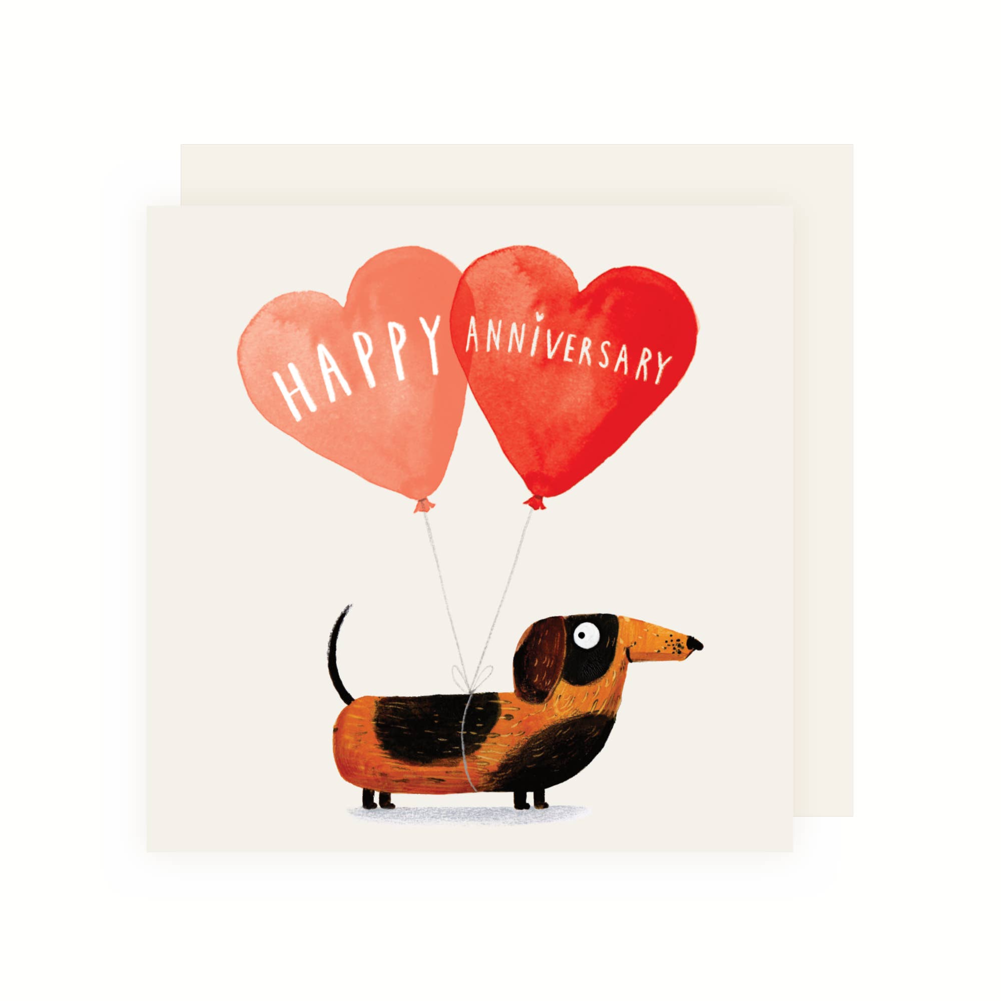 Happy Anniversary Dachshund Puppy Greeting Card