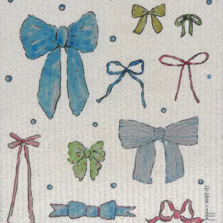 Dainty Bows Swedish Cloth