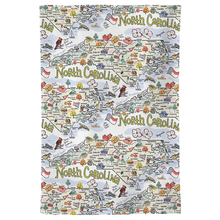 Fishkiss North Carolina Tea Towel