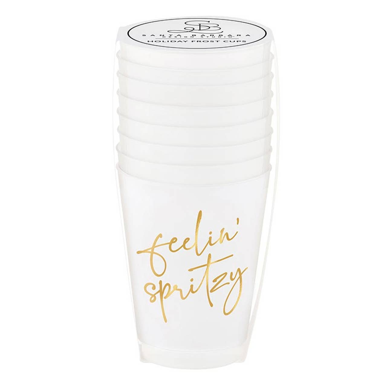 Feelin' Spritzy Gold Foil Frost Cups - Set of 8