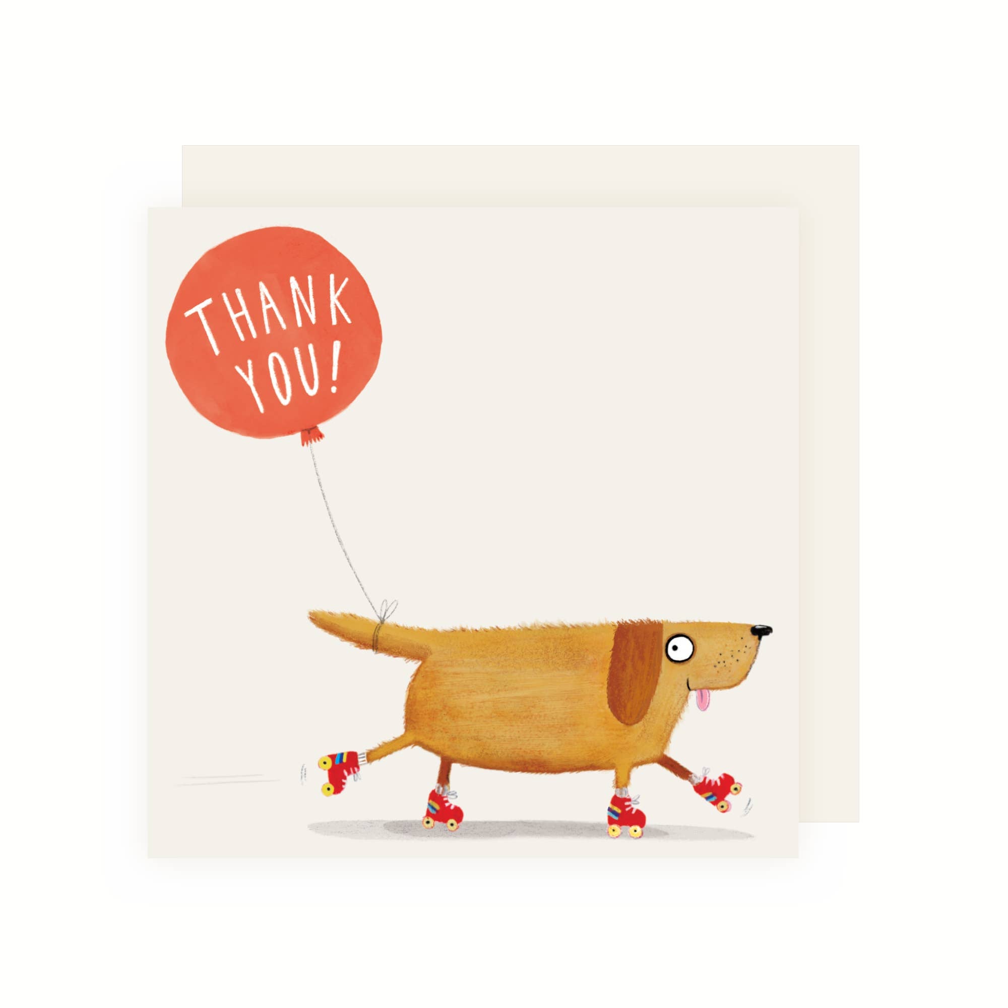 Friendly Labrador Dog Thank You Greeting Card