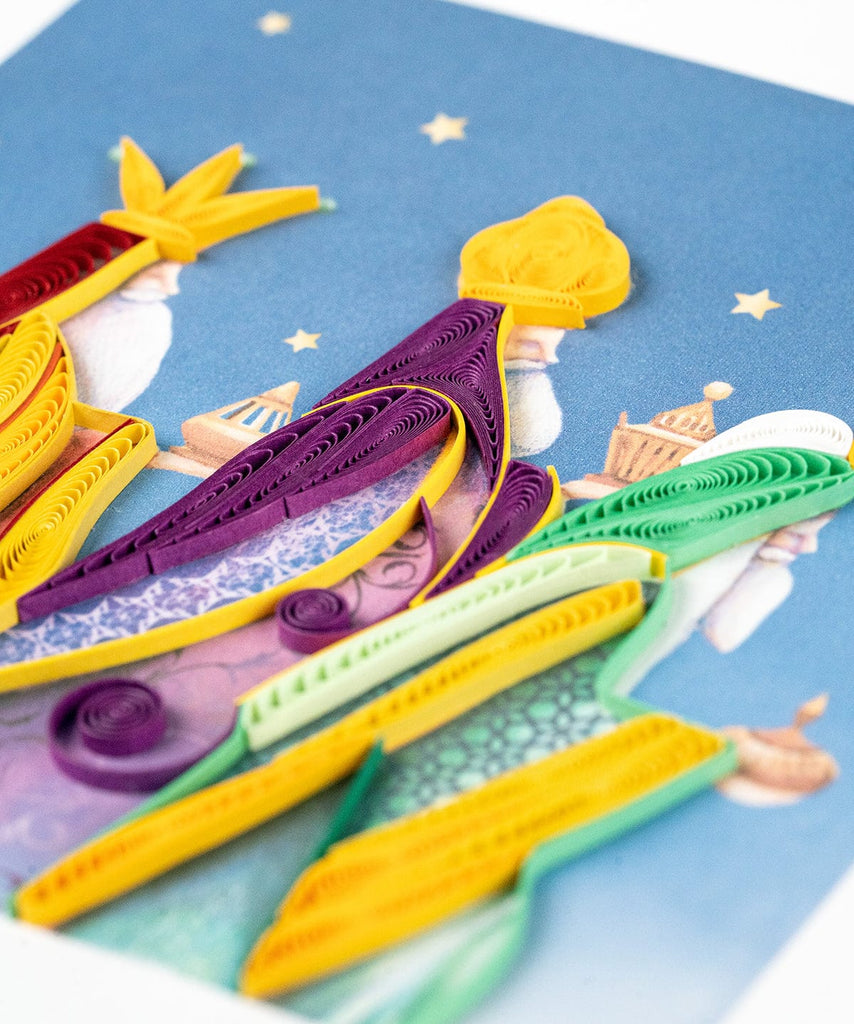 Quilled Three Wise Men Greeting Card