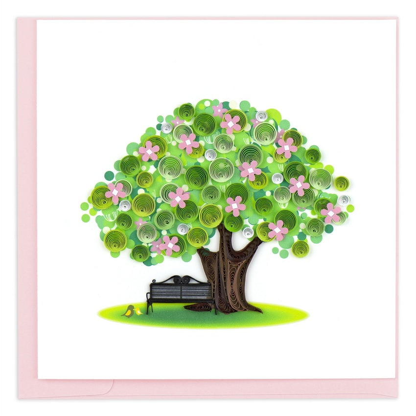 Quilling Spring Tree Greeting Card