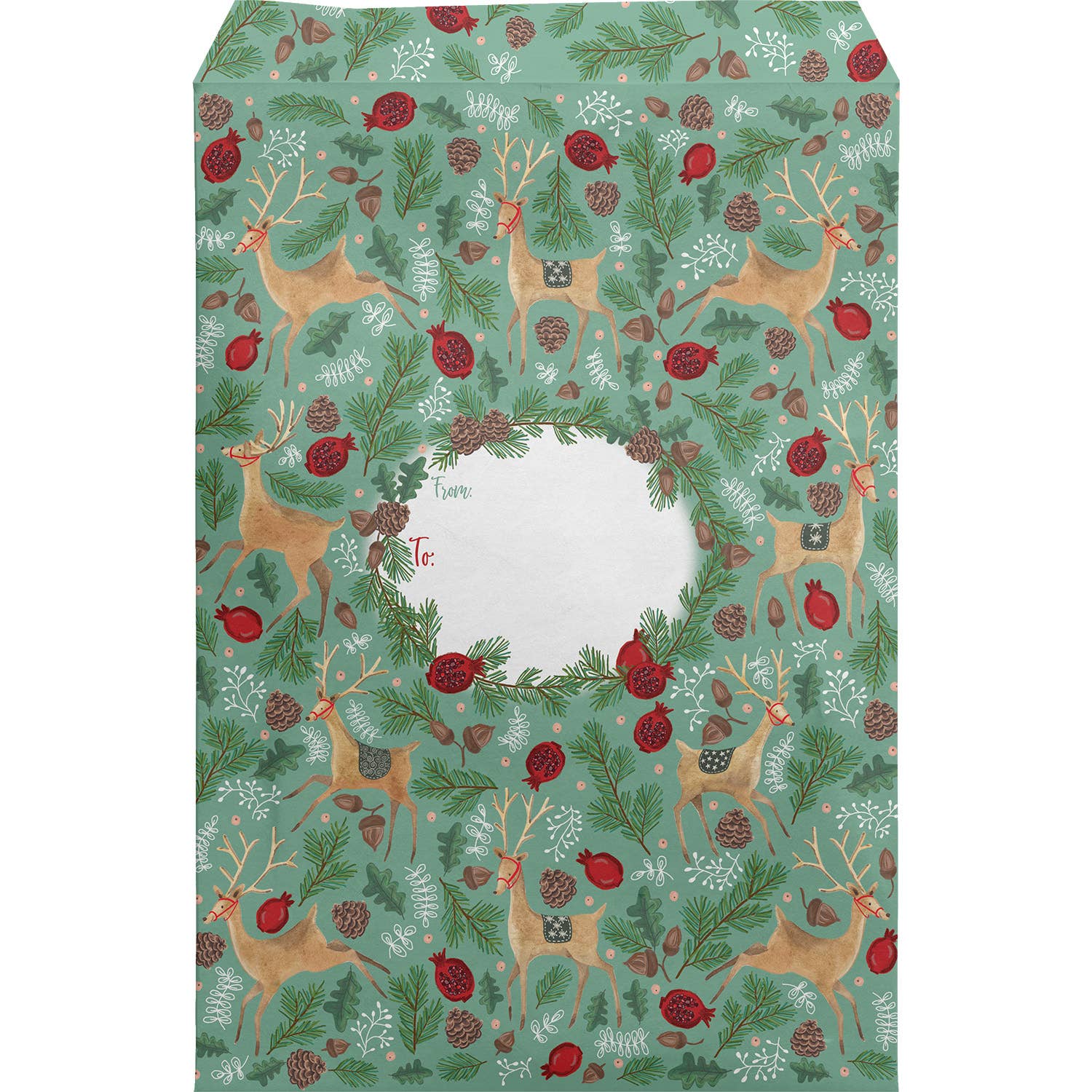 Reindeer Tapestry Mailing Envelope - Large