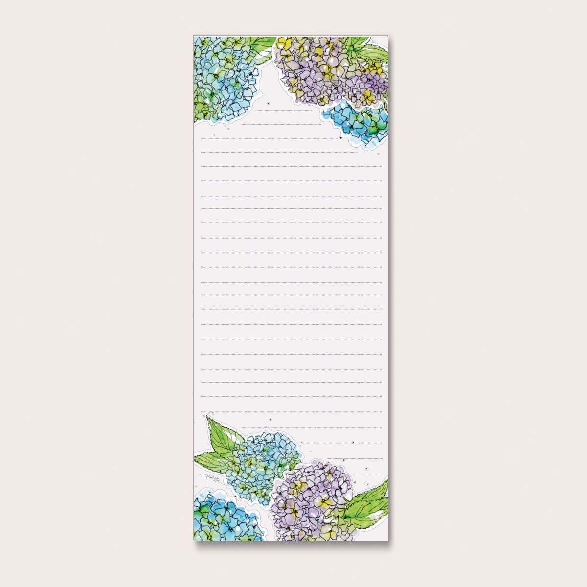 Hydrangea Refrigerator Notepad